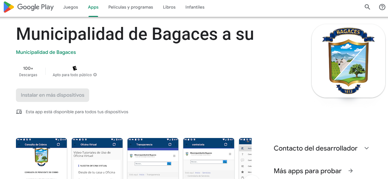 App Móvil Bagaces a su Alcance