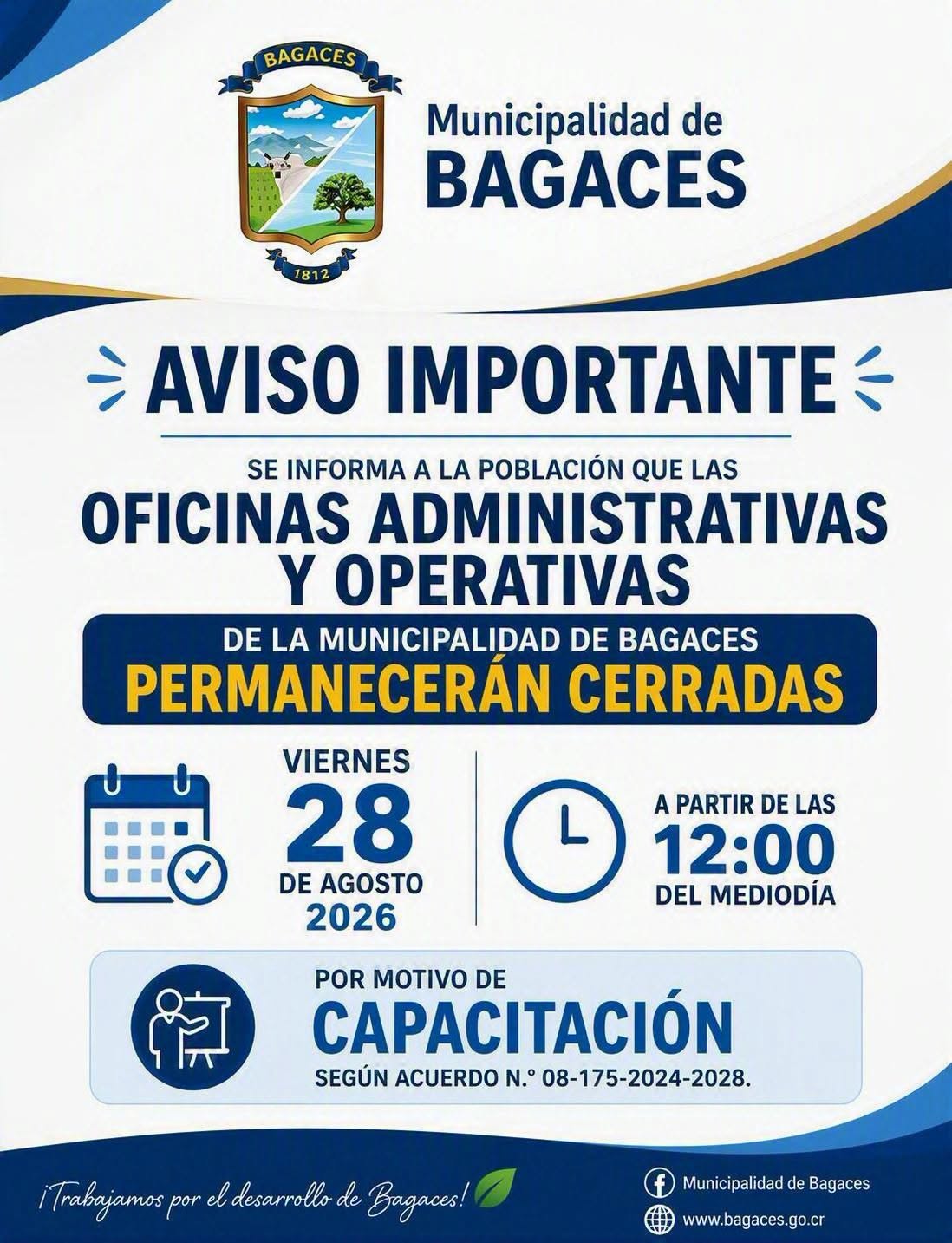 Cierre de Oficinas Administrativas y Operativas